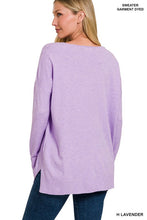 Load image into Gallery viewer, Garment Dyed Front Seam Sweater
