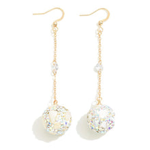 Load image into Gallery viewer, Cubic Zirconia Chain Link Drop Earring
