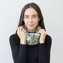Load image into Gallery viewer, Soft Knit Plaid Infinity Scarf

