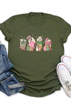 Load image into Gallery viewer, Holiday Beverage Lineup Tee
