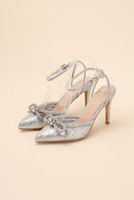 Load image into Gallery viewer, Double Bow Rhinestone Heel
