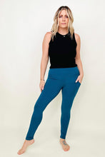 Load image into Gallery viewer, Zenana Cotton Wide Waistband Pocket Leggings
