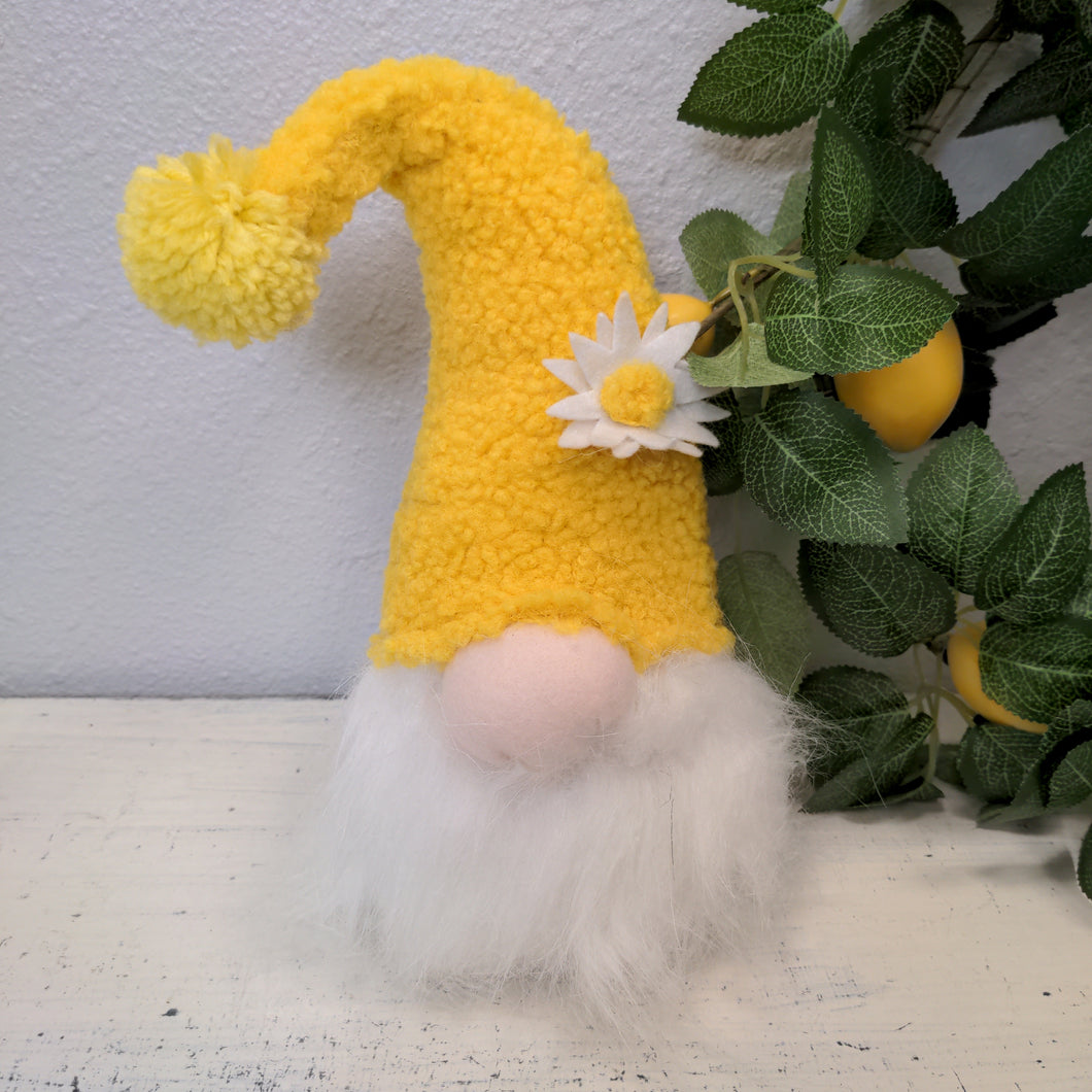 Fuzzy Yellow Flower Gnome
