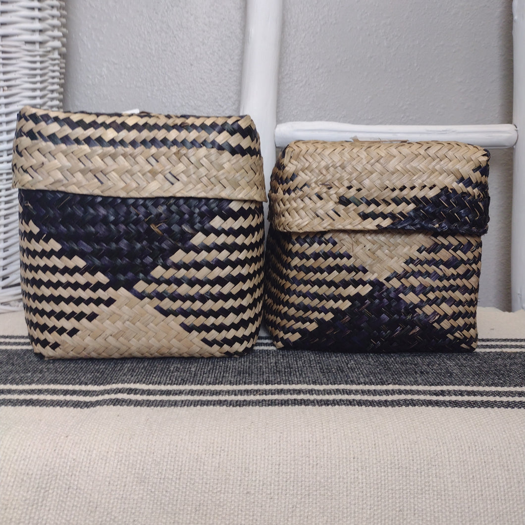 Hand Woven Seagrass Boxes