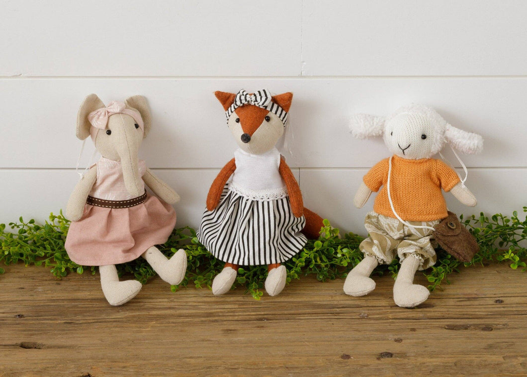Animals in Outfits Doll Ornament
