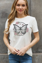Load image into Gallery viewer, Simply Love Full Size Butterfly Graphic Cotton Tee
