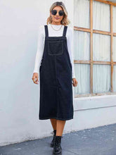 Load image into Gallery viewer, Denim Overall Dress with Pocket
