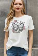 Load image into Gallery viewer, Simply Love Full Size Butterfly Graphic Cotton Tee
