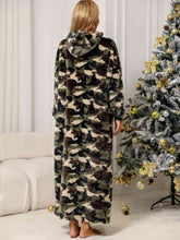 Load image into Gallery viewer, Camouflage Hooded Teddy Night Dress
