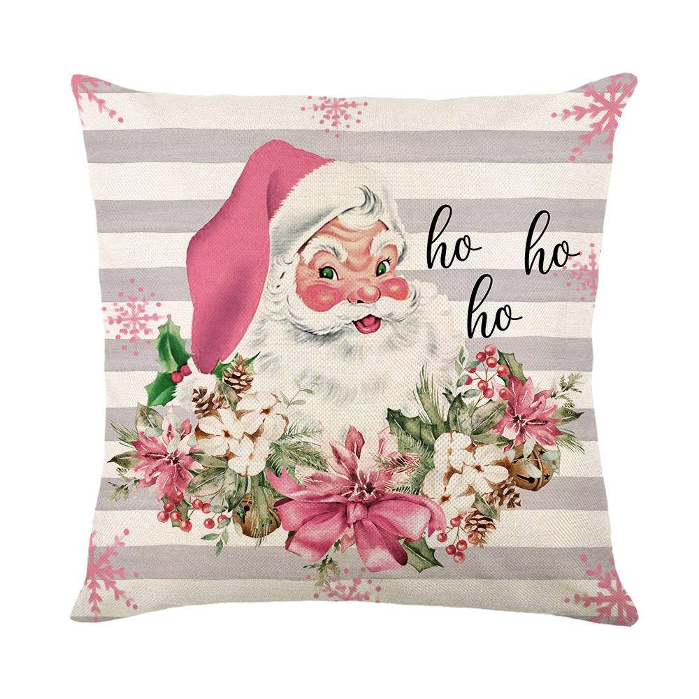Christmas Santa Claus & Letter Painted Pillowcases Without Filler
