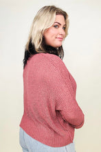 Load image into Gallery viewer, Petal Dew Round Neck Light Knit Sweater
