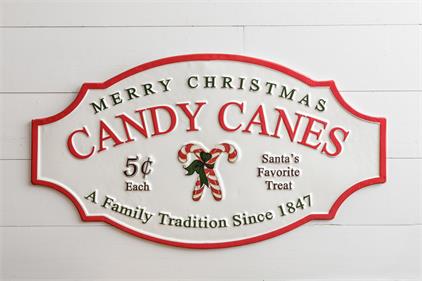 Candy Cane Traditions Sign