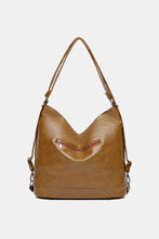 Load image into Gallery viewer, Faux Leather Convertible Shoulder Bag
