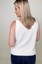 Load image into Gallery viewer, Gilli V-Neck Ivory Knit Tank Top
