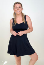 Load image into Gallery viewer, Fawnfit 3 in 1 Athleisure Mini Tank Dress with Built-in Bra &amp; Shorts
