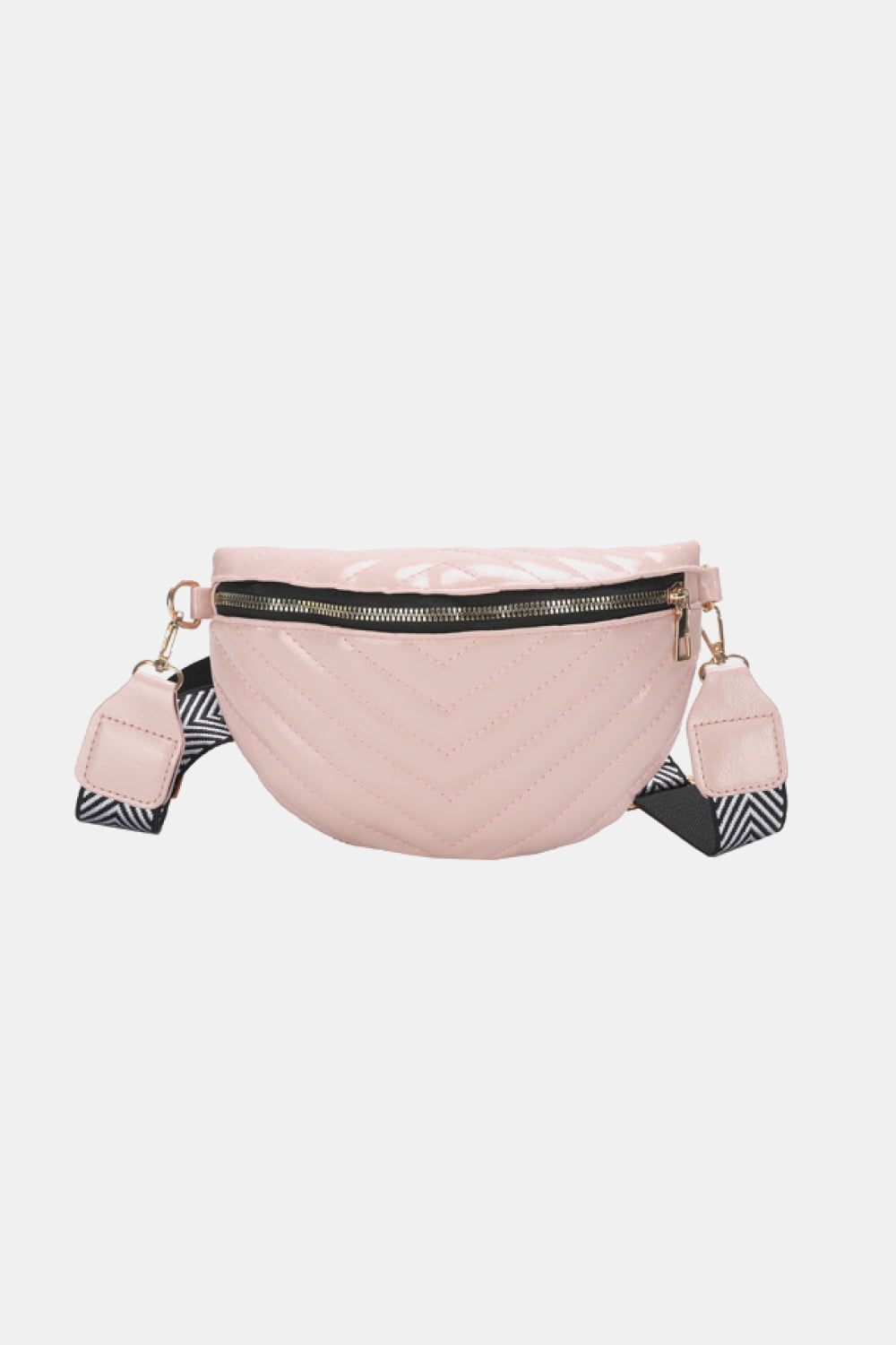 Patent Leather Stitched Sling Bag