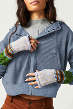 Load image into Gallery viewer, Waffle-Knit Long Sleeve Hooded Jacket
