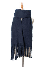 Load image into Gallery viewer, Fringe Detail Polyester Scarf
