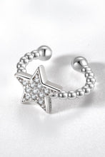 Load image into Gallery viewer, Inlaid Zircon Star Single Cuff Earring
