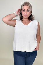 Load image into Gallery viewer, Gilli V-Neck Ivory Knit Tank Top
