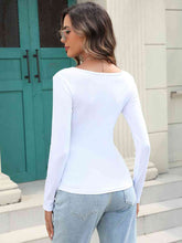 Load image into Gallery viewer, Long Sleeve Scoop Neck T-Shirt
