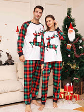 Load image into Gallery viewer, Full Size Reindeer Graphic Top and Plaid Pants Set
