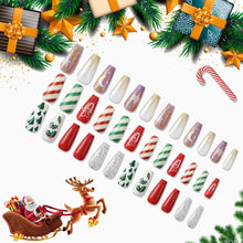 Load image into Gallery viewer, 72-Piece Christmas Theme Press-On Nails
