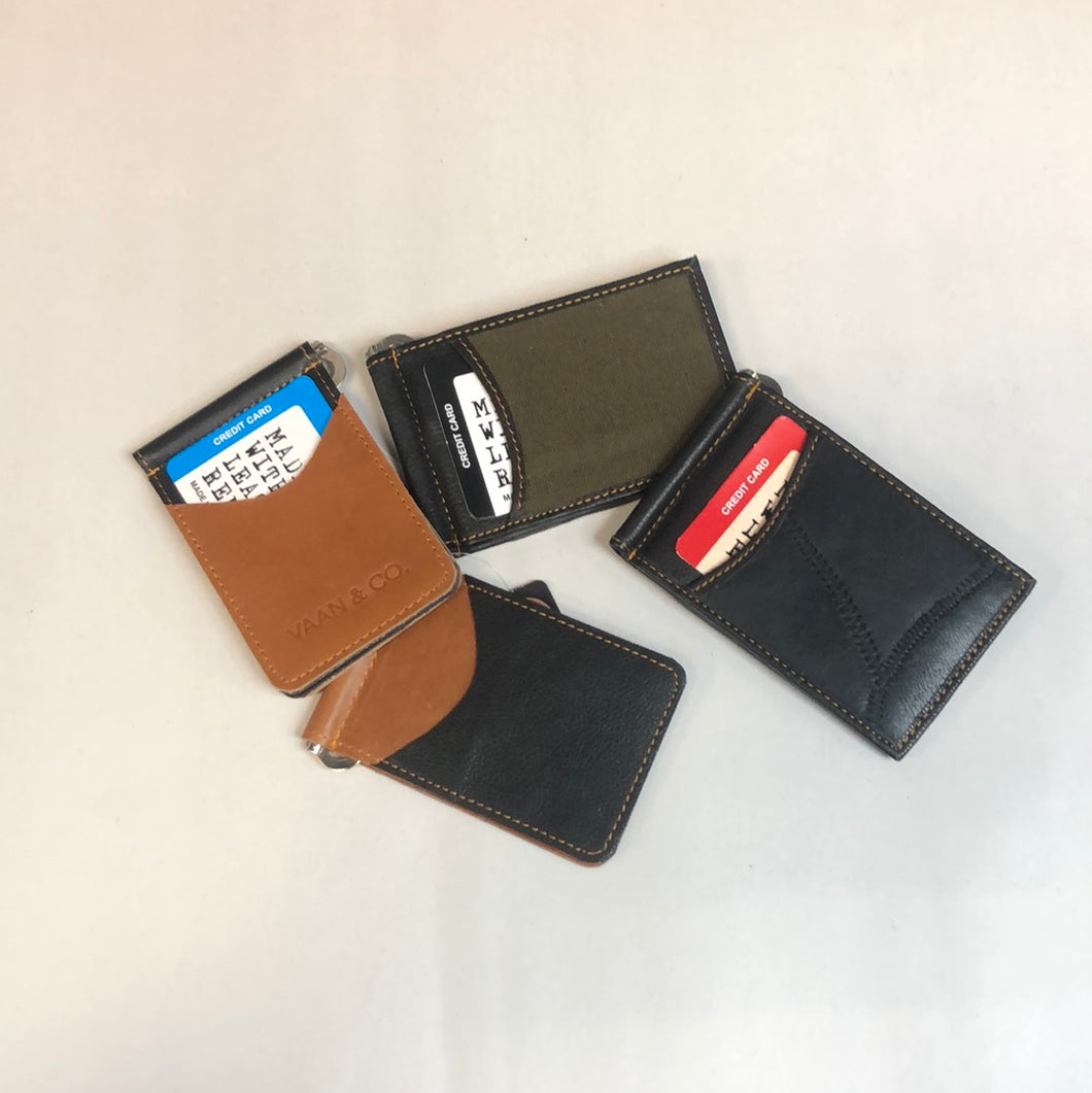 Recycled Leather Money Clip