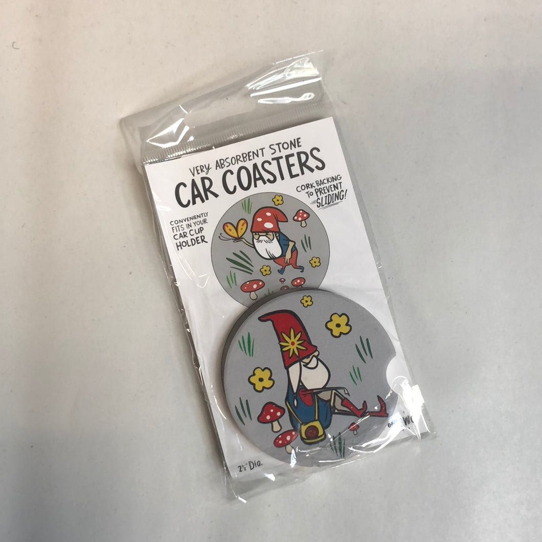 Gnomies Car Coasters