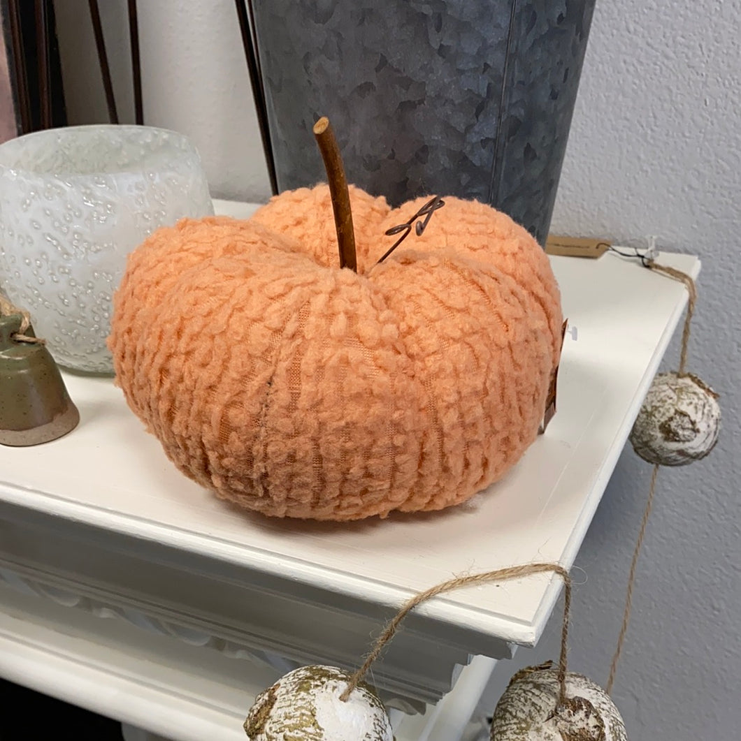 Orange Chenille Pumpkin