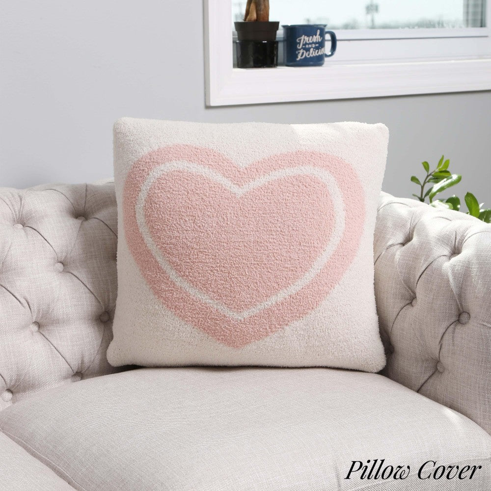 Heart Comfy Luxe Pillow Cover