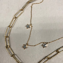 Load image into Gallery viewer, Paperclip Chain Star Layered Necklace
