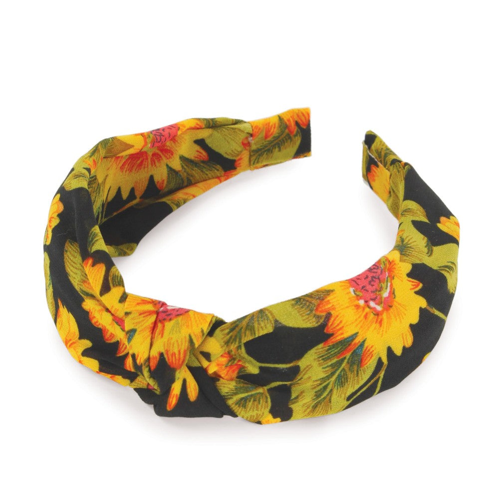 Sunflower Knotted Headband