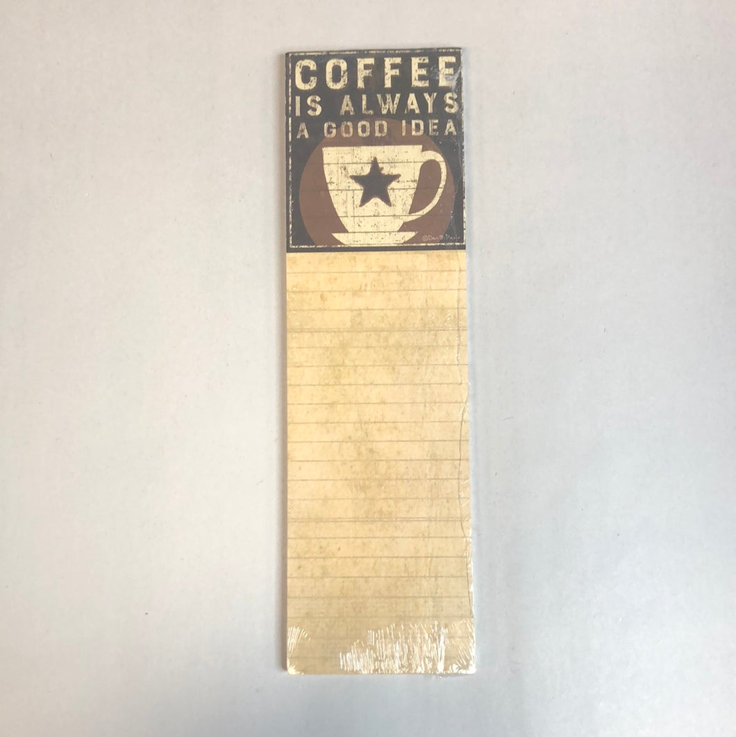 Coffee Good Idea Magnet Notepad