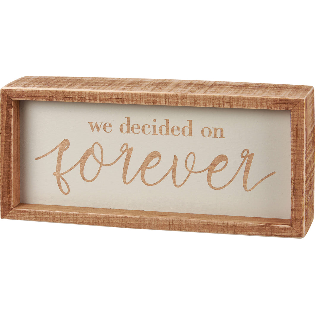 Forever Inset Box Sign