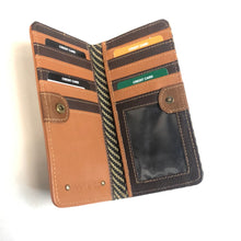 Load image into Gallery viewer, Recycled Leather Herringbone Wallet
