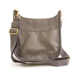 Pebbled Leather Pocket Crossbody Bag