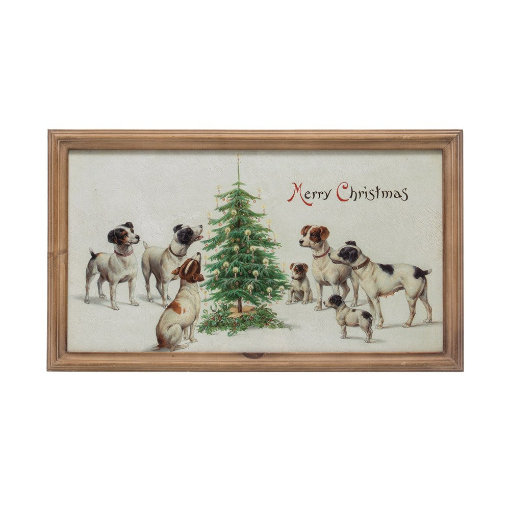 Framed Merry Christmas Terriers
